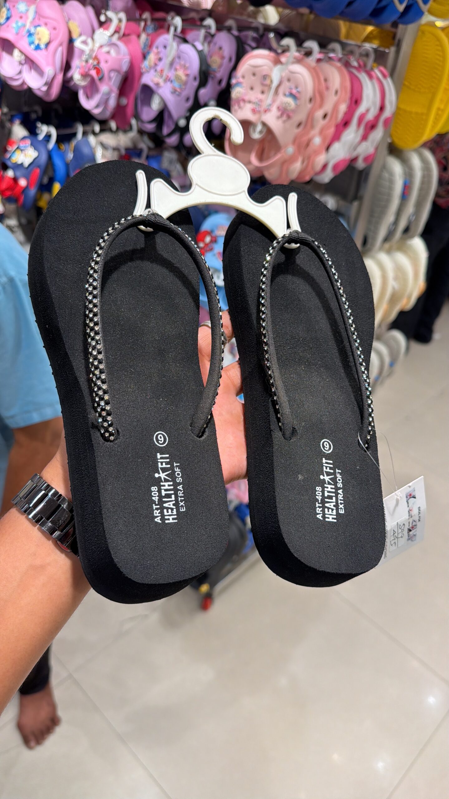 SHOE PLAZA Purasaiwakkam - Health-Fit Platform Wedge Thong Flip-Flop Sandal