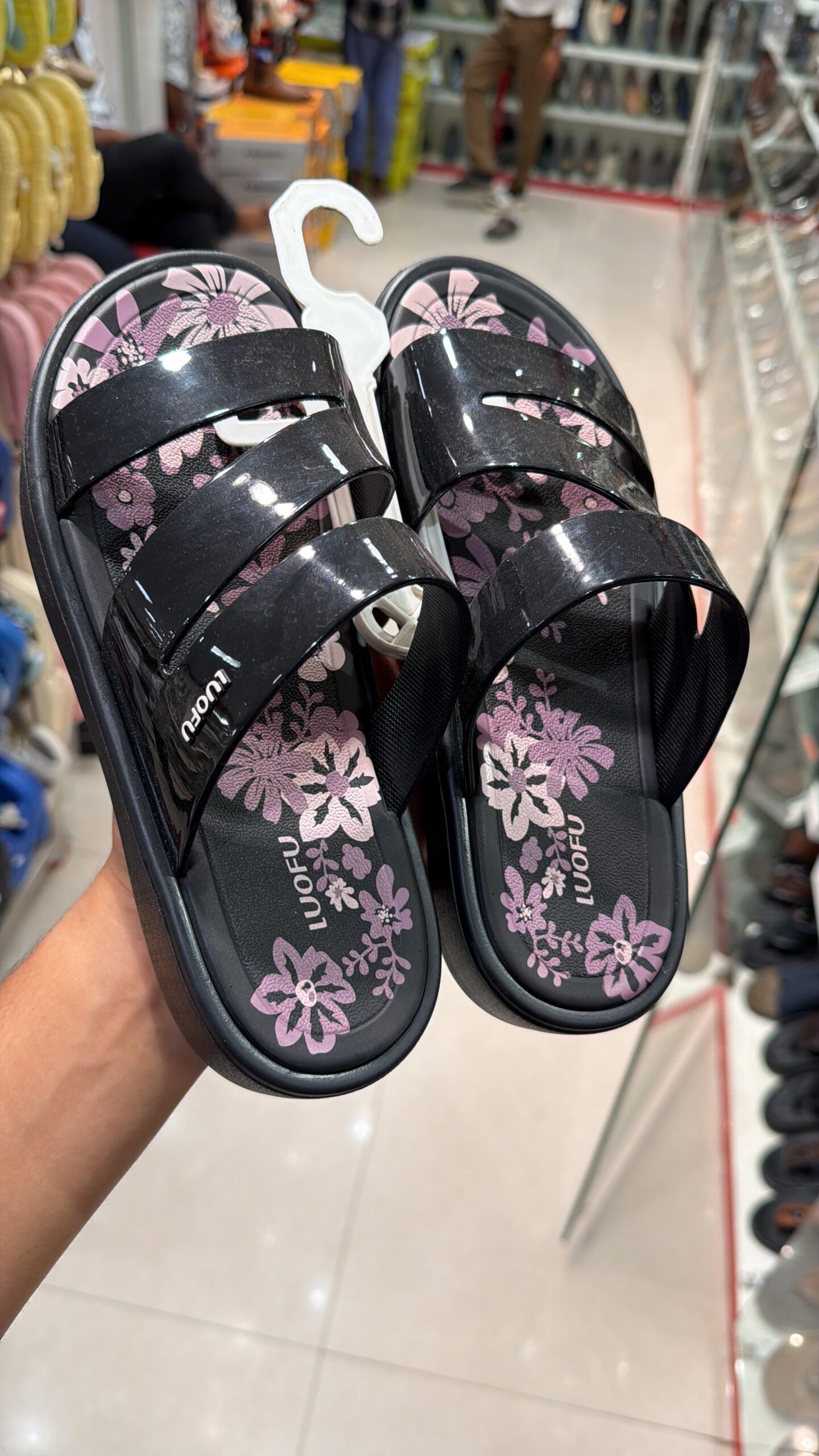 SHOE PLAZA Purasaiwakkam - LUOFU Floral Waterproof Slip-On Slides